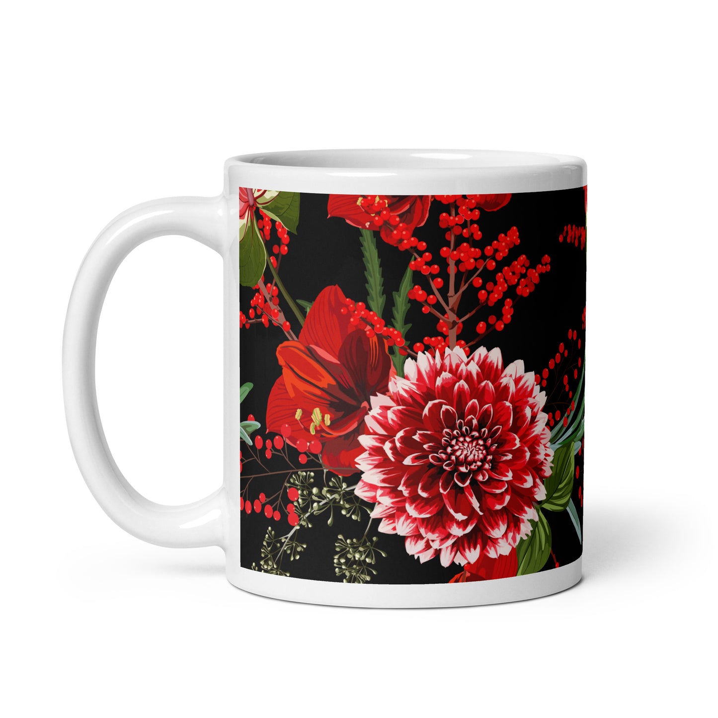 Floral Mug All-Over Print Glossy Multicoloured Ceramic Mug