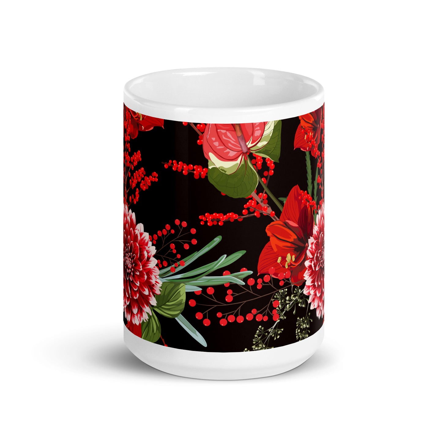 Floral Mug All-Over Print Glossy Multicoloured Ceramic Mug