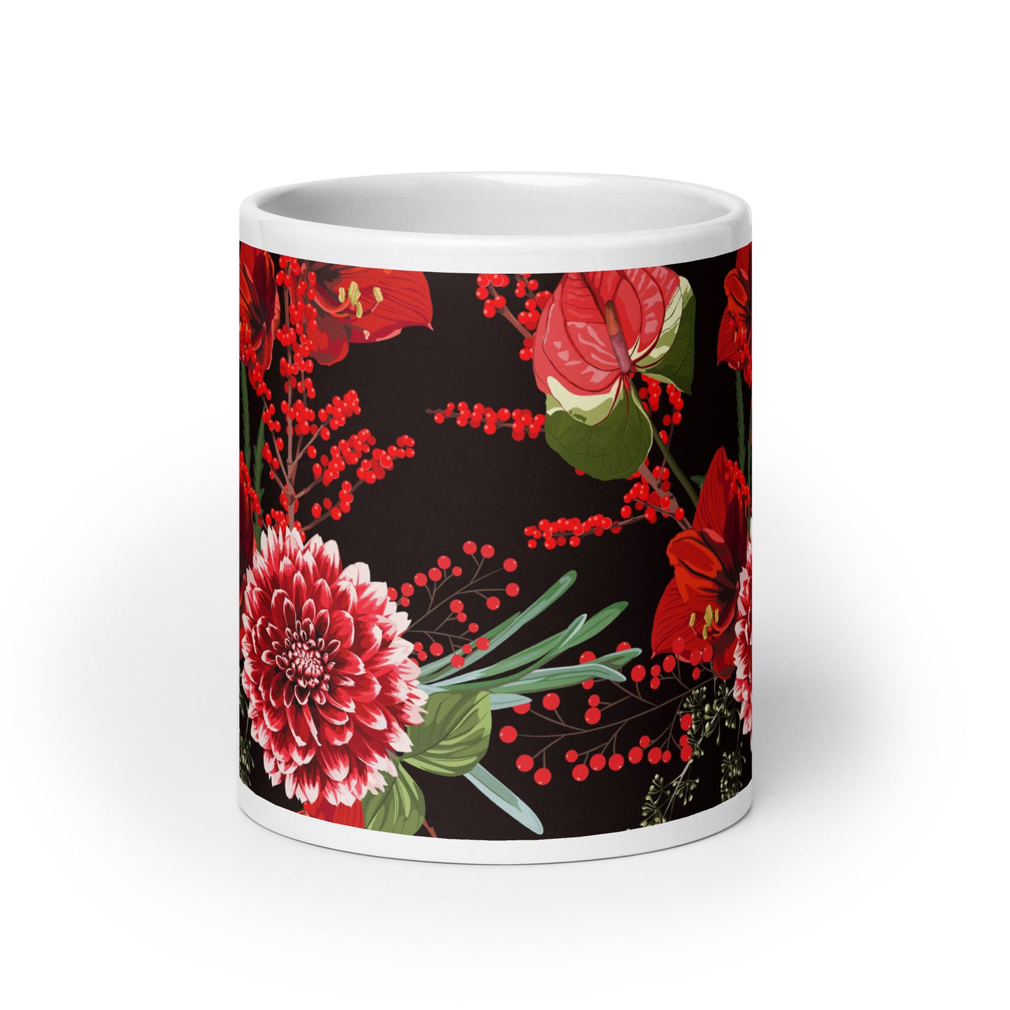 Floral Mug All-Over Print Glossy Multicoloured Ceramic Mug