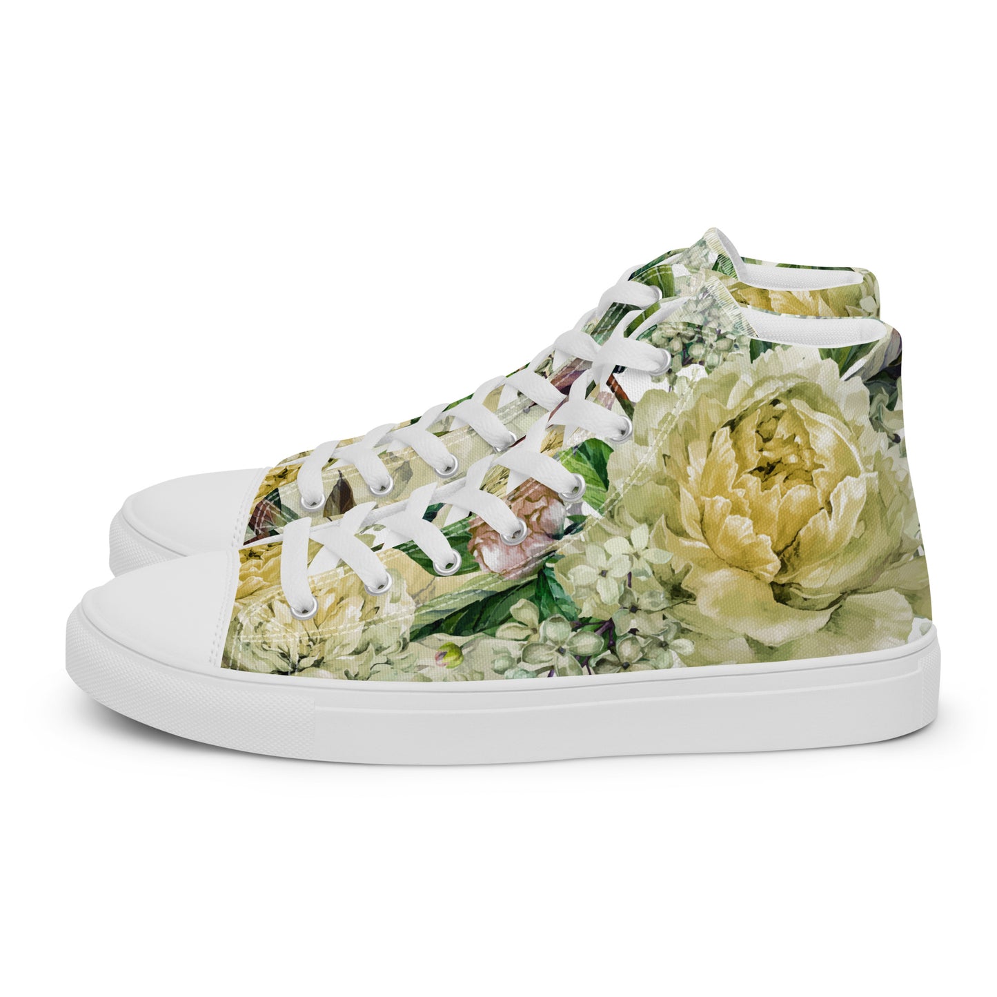 Floral All-Over Print Women's Canvas High-Top Trainers