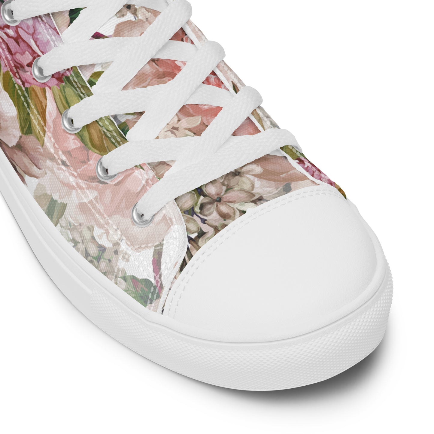 Floral All-Over Print Women's Canvas High-Top Trainers