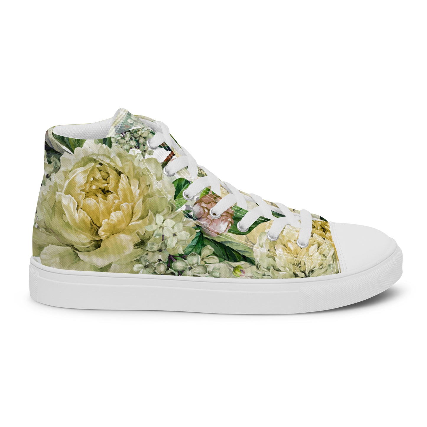 Floral All-Over Print Women's Canvas High-Top Trainers