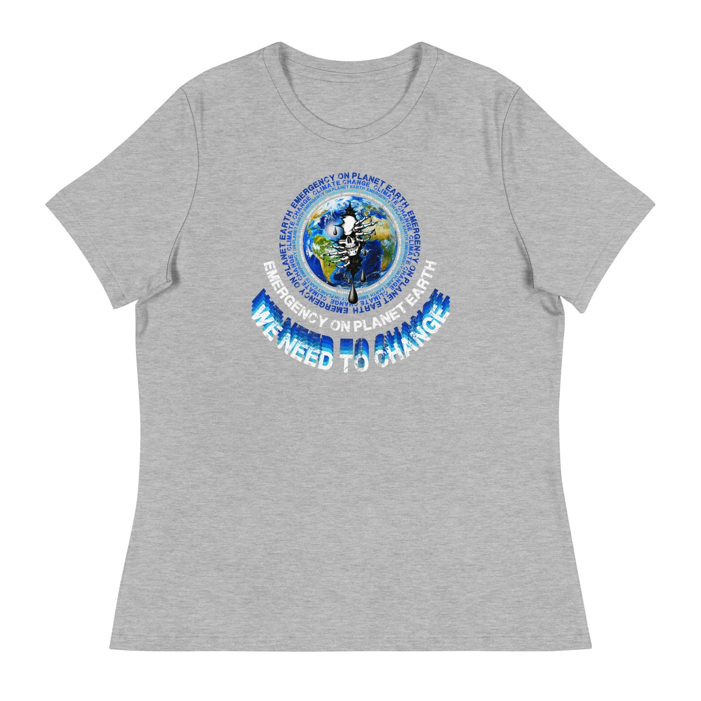 Climate Change TShirt Emergency On Planet Earth Shirt Womens Cotton T-Shirt