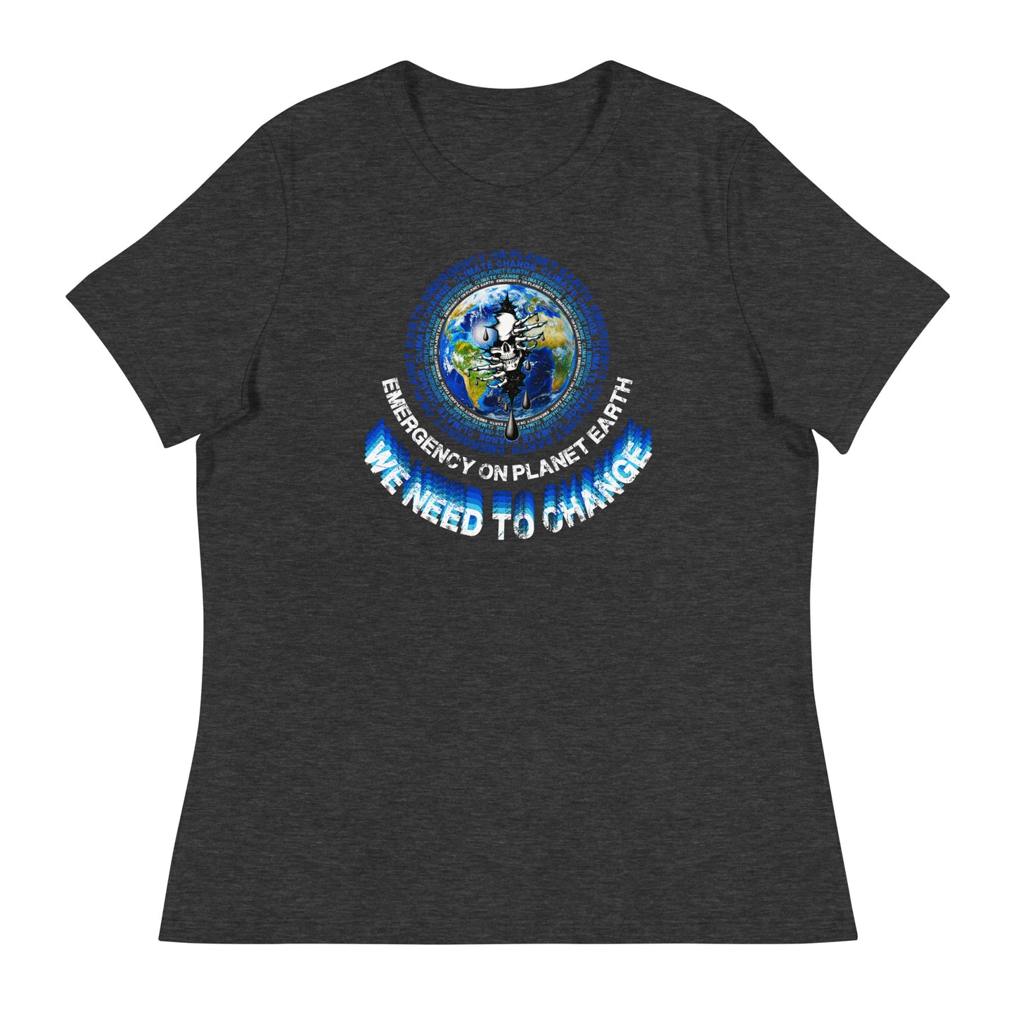 Climate Change TShirt Emergency On Planet Earth Shirt Womens Cotton T-Shirt