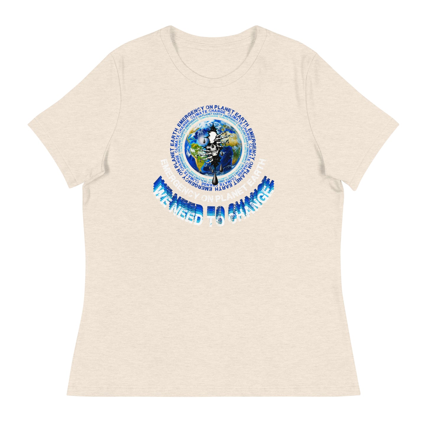 Climate Change TShirt Emergency On Planet Earth Shirt Womens Cotton T-Shirt