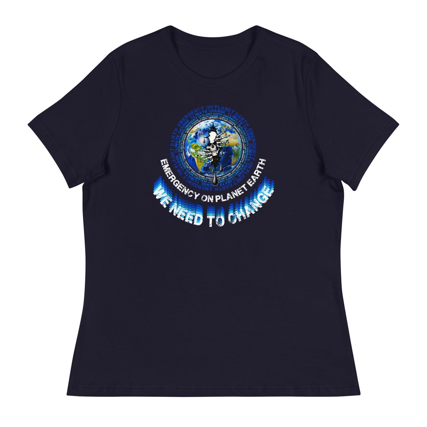 Climate Change TShirt Emergency On Planet Earth Shirt Womens Cotton T-Shirt