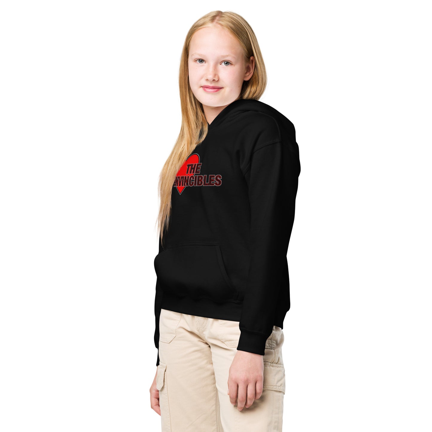 Arsenal Hoodie I Love The Invincibles Hoodie Children's Unisex Youth Heavy Cotton Blend Hoodie