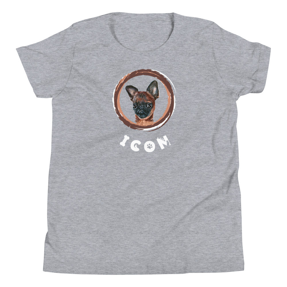 Brussels Griffon Dog TShirt Funny Dog Icon Shirt Unisex Kids T-Shirt