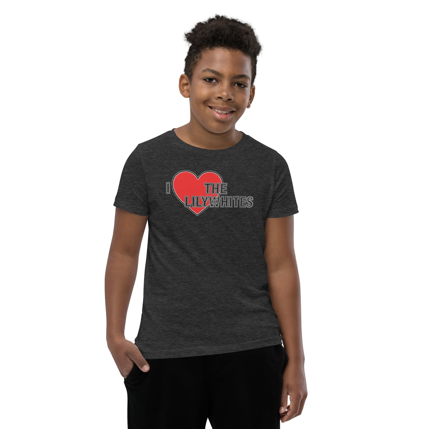 Spurs T-Shirt I Love The Lilywhites Tottenham Hotspur TShirt Unisex Children's & Youth T-Shirt