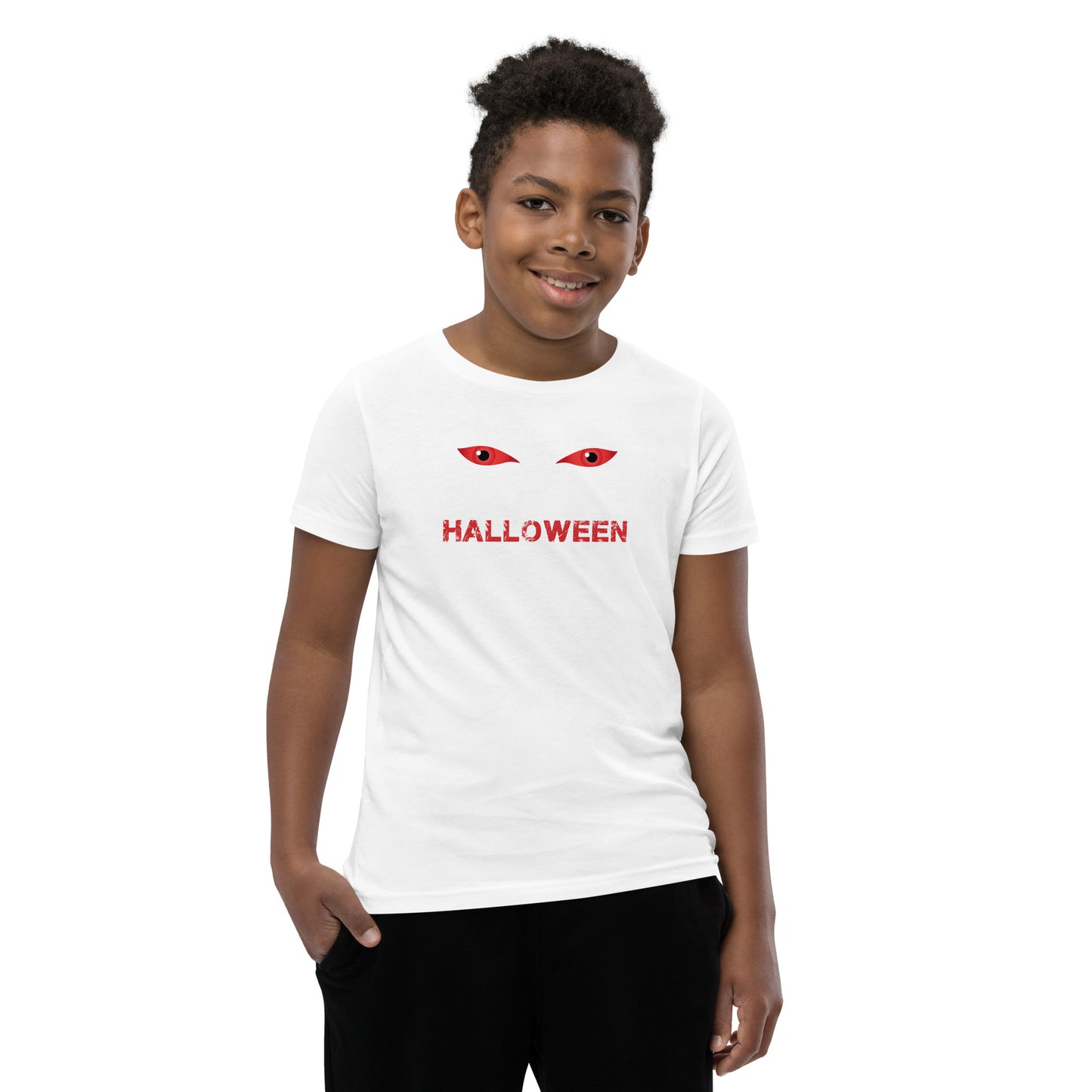 Halloween TShirt Kids Spooky Demonic Devil Eye Unisex Youth T-Shirt