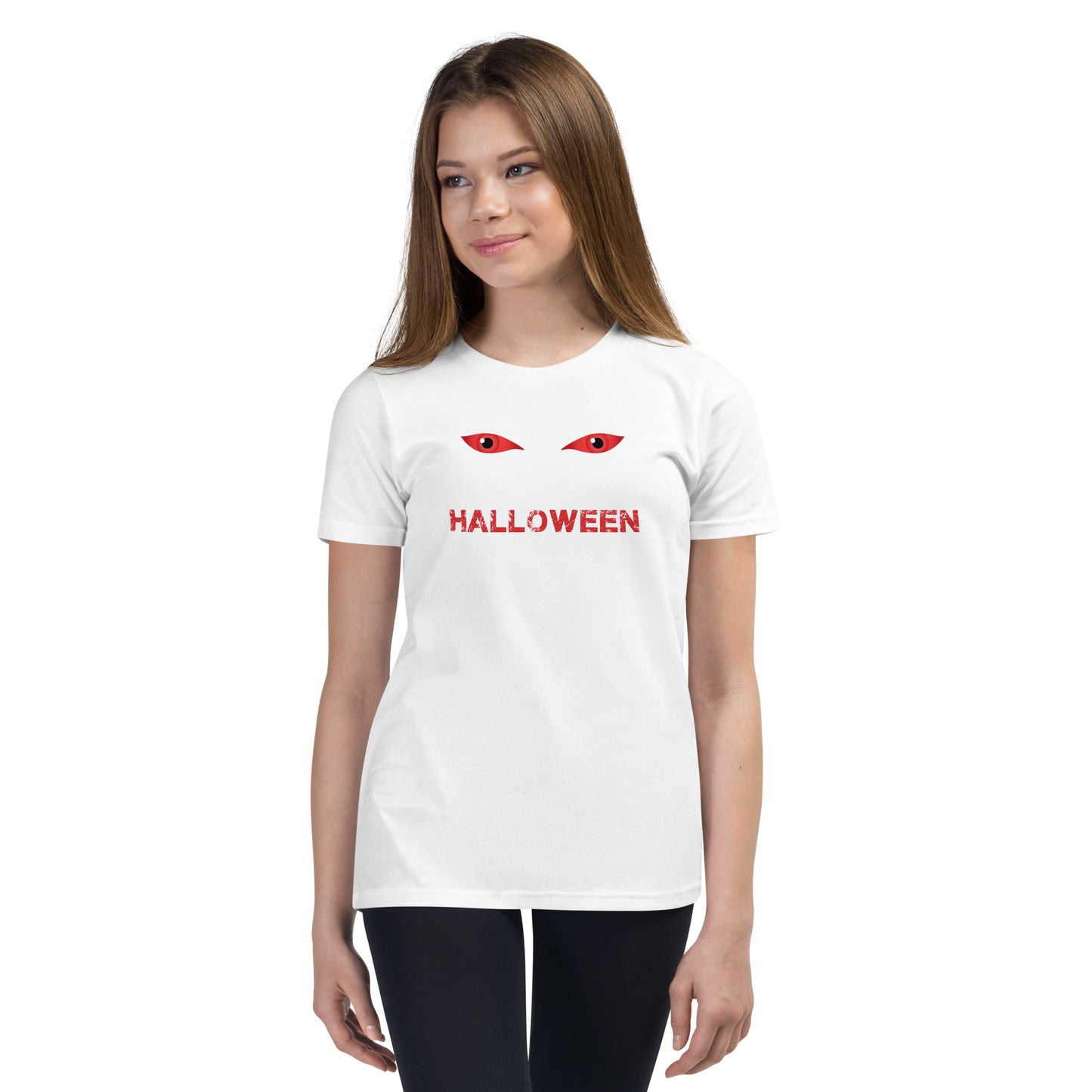 Halloween TShirt Kids Spooky Demonic Devil Eye Unisex Youth T-Shirt